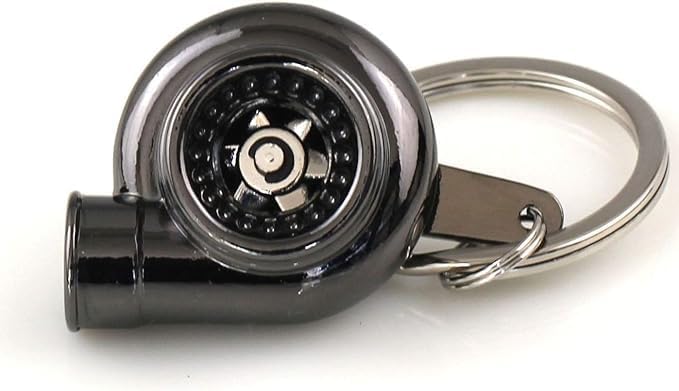 Turbocharger Keychain, Spinning Turbo Key Chain Ring Cool Keychains Accessories for Men