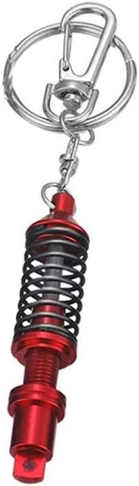 Shock Absorber Car Keychain  Car Keychain Creative Auto Keyring Spinning Racing Tuning Part Shock Absorber  Key Chain Ring Car Accessories Gifts for Men