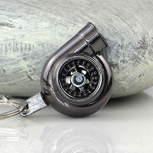 Turbocharger Keychain, Spinning Turbo Key Chain Ring Cool Keychains Accessories for Men