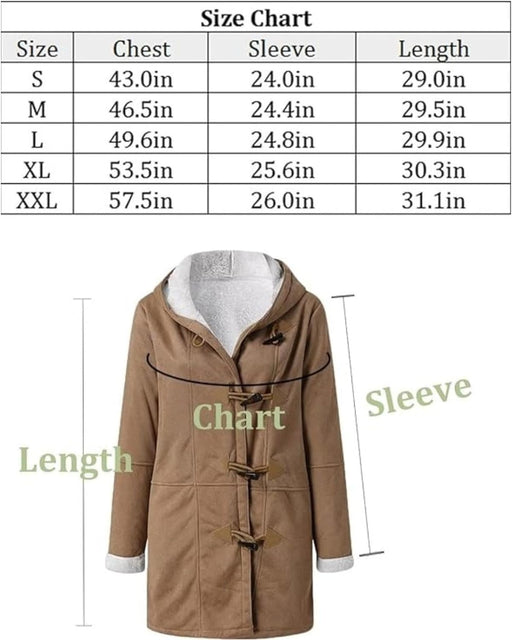 Winter Coats for Women 2023 Warm Plus Size Fleece Lined Jackets Button Down Sherpa Fur Hooded Parka Peacoat Outerwear