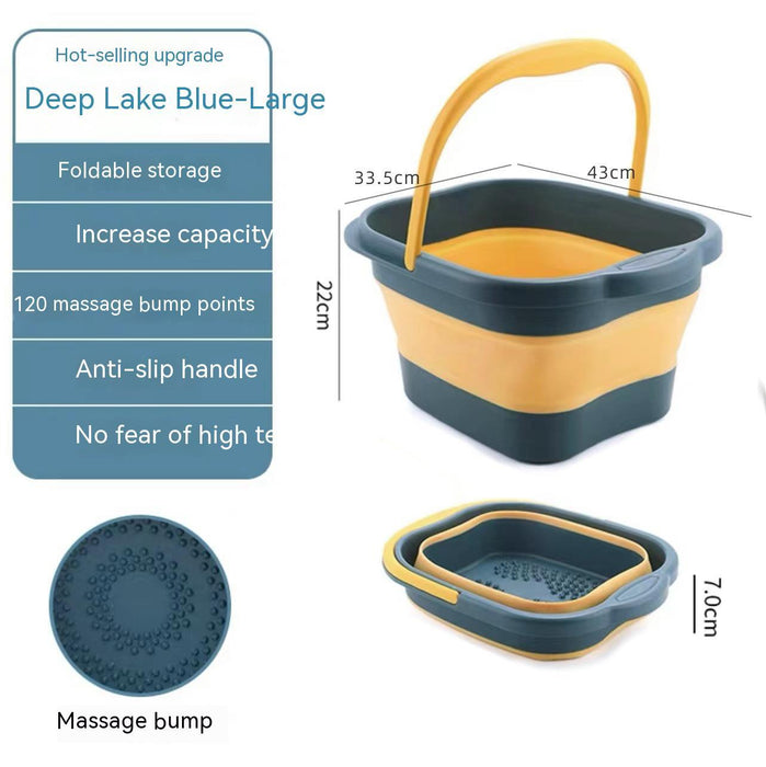 Household Folding Massage Portable Plastic Foot Barrel - EverWindy Market