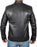 Mens Leather Jacket - Cafe Racer Style Real Lambskin Leather Jacket Men