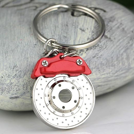 Car Keychain Creative Auto Keyring Spinning Racing Tuning Part Disc Brake Key Chain Ring Car Accessories Gifts for Men