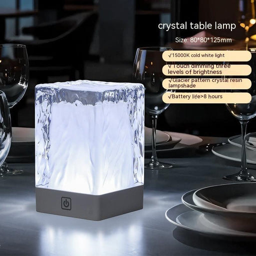 Crystal Lamp Atmosphere Simple Desktop Night Light Touch Home Decor - EverWindy Market