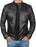 Mens Leather Jacket - Cafe Racer Style Real Lambskin Leather Jacket Men